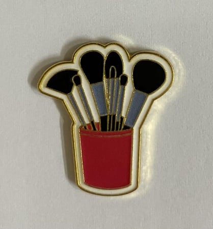 ستيكر معدني فرش مكياج