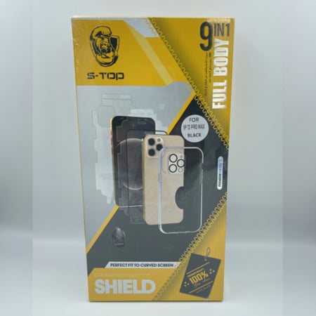 للايفون12 العادي بكج الحماية الاقوى 9 في 1 من S-TOP