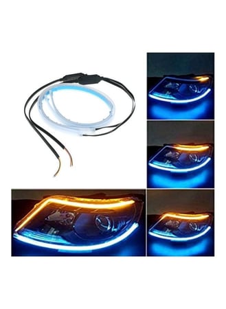 طقم أشرطة إضاءة LED مرنة مكون من قطعتين