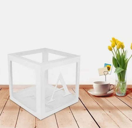 طقم صناديق زينة للبالونات للأطفال مكون من 4 قطع يحتوي على أحرف كلمة BABY