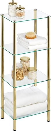 رفوف حمام عدد 4 رفوف مربع