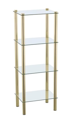 رفوف حمام عدد 4 رفوف مربع