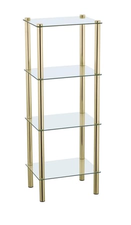 رفوف حمام عدد 4 رفوف مربع