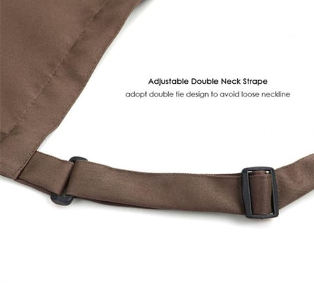 مريلة مطبخ من البوليستر بلون القهوة