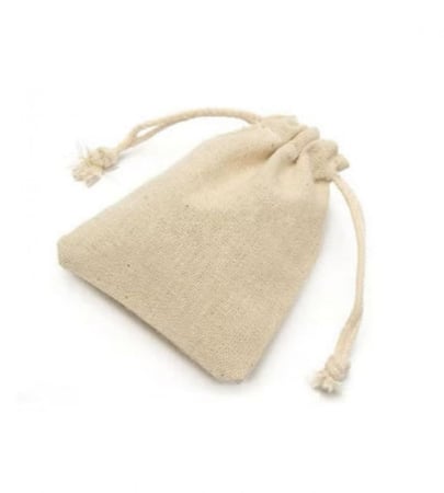 طقم أكياس من الخيش الطبيعي والكتان مكون من 12 قطعة بيج