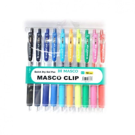 طقم اقلام( masco clip) 10 الوان