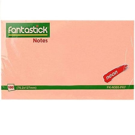 ورق ملاحظات لاصق 3*5 فانتستك (فسفوري)