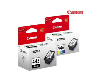 مجموعة مكونة من قطعتين من خرطوشة الحبر كانون Pixma PG-445 / CL446