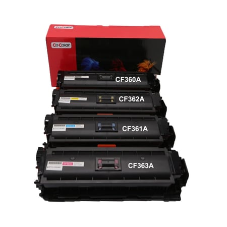 طقم حبر طابعة ليزر 508A ملون CF360A CF361A CF362A CF363A