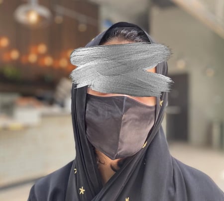 كمامة حرير طبيعي 100٪ لون اسود