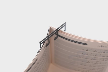 مثبت صفحات على شكل نوته