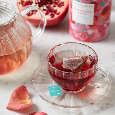 شاي الرمان والورد Fortnum & Mason