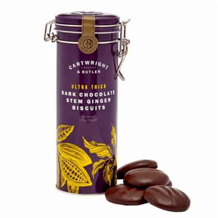 بسكويت فاخر بالزنجبيل والشوكولاته الداكنة من كارترايت وبتلر