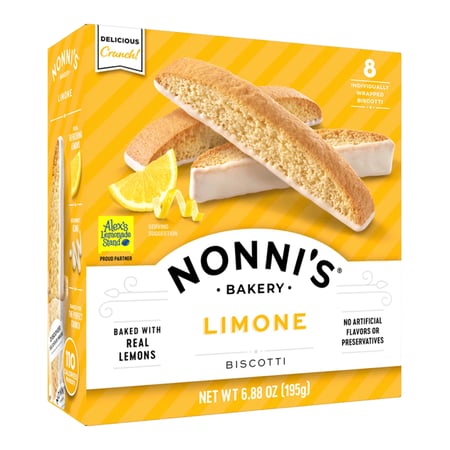 بسكويت إيطالي فاخر Nonni's بالليمون