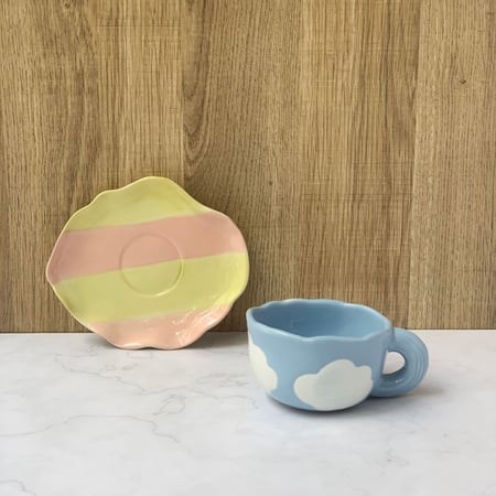 كوب سيراميك يدوي 2 Miyake Sky