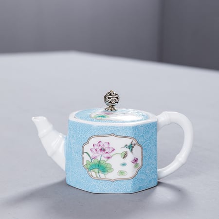 إبريق شاي إنجليزي Bamboo أزرق فاتح