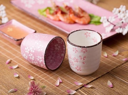 كوب قهوة فلات وايت Sakura Pink