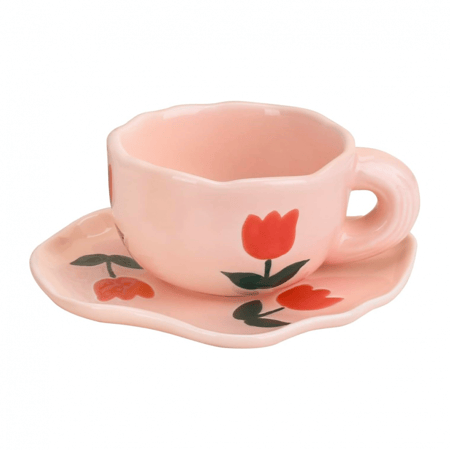 كوب سيراميك يدوي Miyake Pink