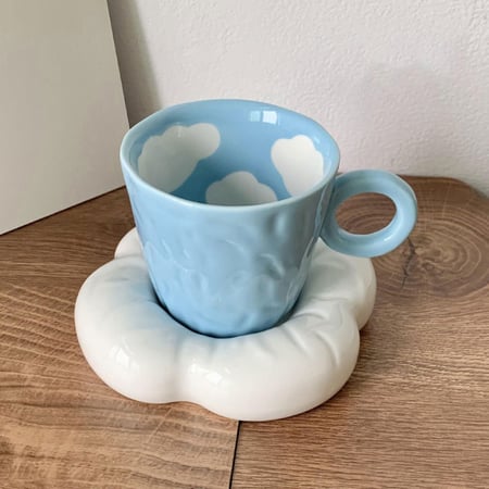 كوب سيراميك يدوي Cloud