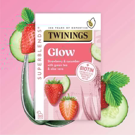 شاي أخضر مزيج سوبر Twining لنضارة البشرة