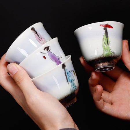 كوب شاي/اسبريسو ياباني Hina Purple