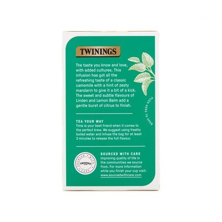 شاي أعشاب Twining BioBlend بالبابونج والزيزفون