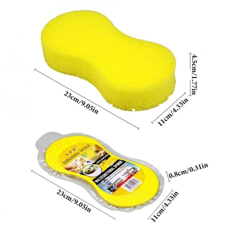 اسفنج | اسفنج غسيل مضغوط ( لون عشوائي )