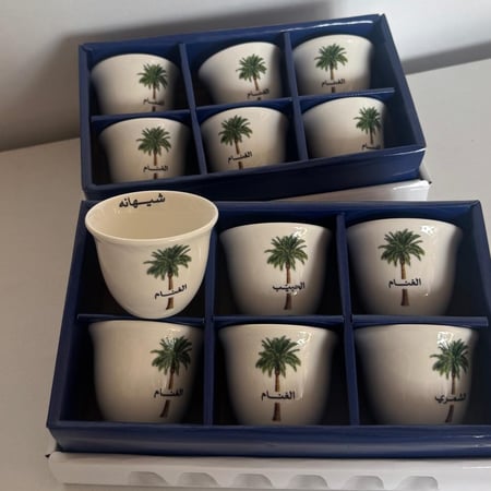 12 فنجال قهوه النخله