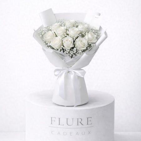 بوكية الورد الابيض