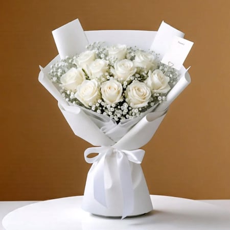 بوكية الورد الابيض