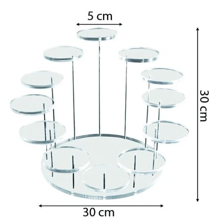 حامل اكريلك للشوكلت والمجوهرات