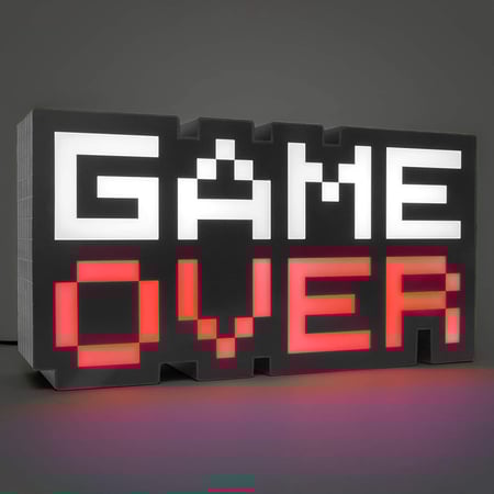 Paladone 8 Bit Pixel Game Over Light