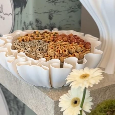 صحن تقديم مموج