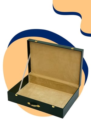 Golden Green Box- صندوق هدية فاخر فروة