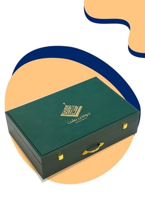 Golden Green Box- صندوق هدية فاخر فروة