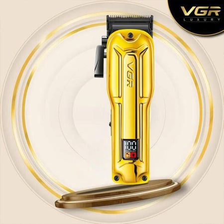 ماكينة حلاقة VGR V-138 احترافية بمحرك BLDC وشفرات DLC وبطارية قوية  6