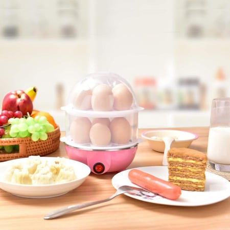 جهاز سلق البيض والاطعمة بالبخار بقوة 350 واط مع قدرة استيعاب تصل إلى 14 بيضة