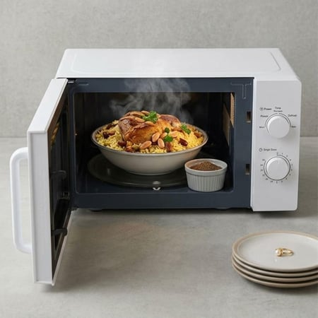 ميكروويف DENX DX4301 سعة 20 لتر بقوة 1150 واط مع 5 مستويات طاقة  1