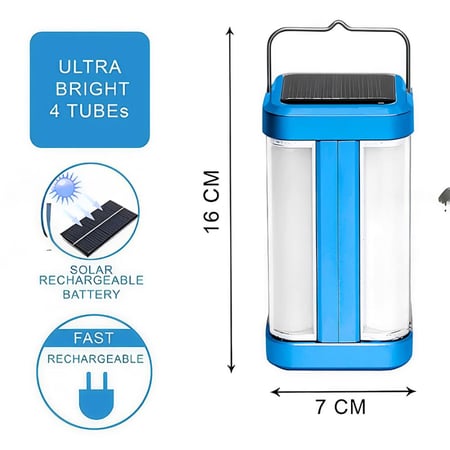 مصباح طوارئ محمول HG-1663 قابل للشحن بمهام متعددة 5