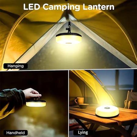 سلسلة إضاءة تخييم LED بطول 20 متر بشحن شمسي وType-C مع ريموت  7