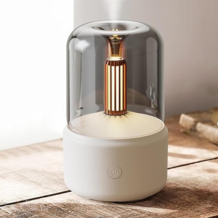 فواحة ومرطب هواء DX2550 بإضاءة LED تحاكي ضوء الشموع وسعة 120 مللي