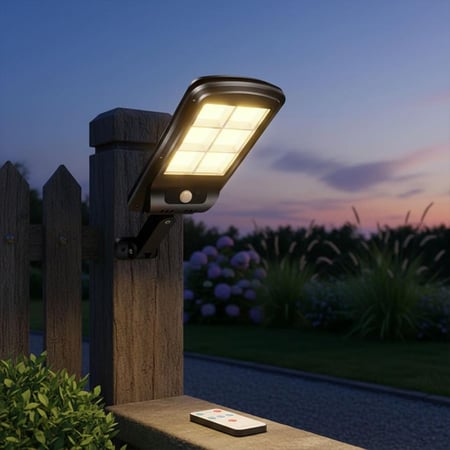 مصباح شارع شمسي A01 بمستشعر حركة و3 أوضاع إضاءة ذكية  4