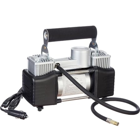 ماطور هواء ابو جمل بقوة 2 بستم مع محرك مباشر بأسطوانة مزدوجة للسيارات