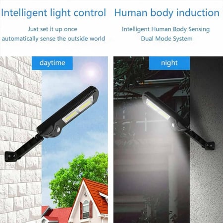 مصباح شارع شمسي A01 بمستشعر حركة و3 أوضاع إضاءة ذكية  8