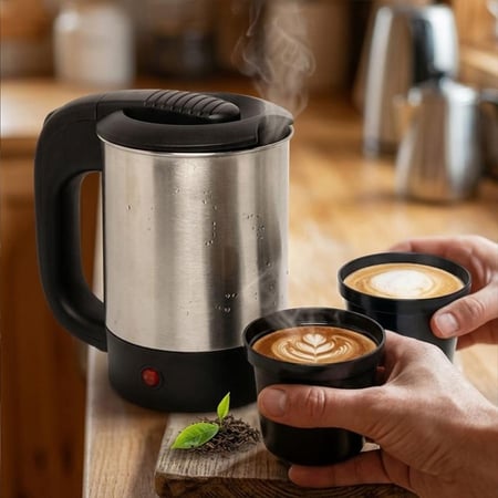 غلاية Wakeel WK-0185 للسفر 500 مل 12V/24V ستانلس ستيل  4