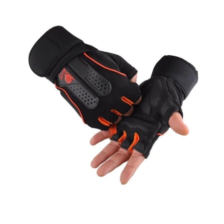 قفازات يد بتصميم نصف اصبع لمختلف الأنشطة الرياضية