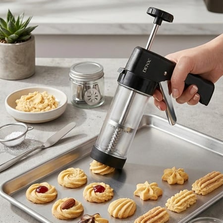 مسدس صنع الكوكيز 16 في 1 DENX DX3432 لتشكيل البسكويت بسهولة  1