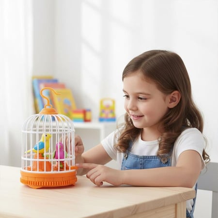 لعبة طائر متكلم تفاعلية مع صوت وحركة وإضاءة للأطفال 9