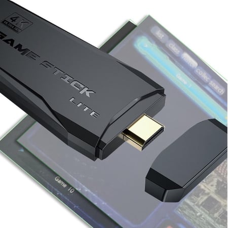 جهاز ألعاب الطيبين المطور مع أكثر من 10,000 لعبة كلاسيكية، يدعم HDMI، مع وحدتي تحكم لاسلكية