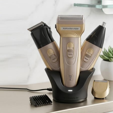 ماكينة حلاقة GOLD CREST احترافية 3 في 1 بشحن USB ومقاومة للماء  2
